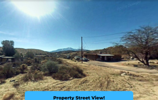 0.62-acres Ready for Mobile Home or Single Family Residence in Morongo Valley! -SB61